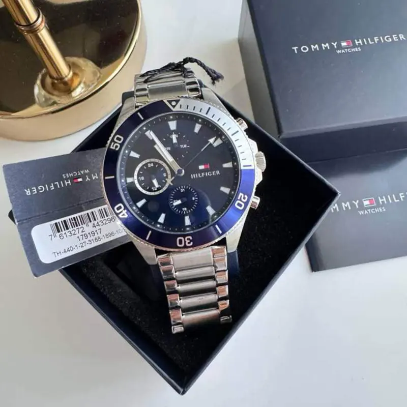 Tommy Hilfiger Larson Blue Dial Casual Men's Watch- 1791917